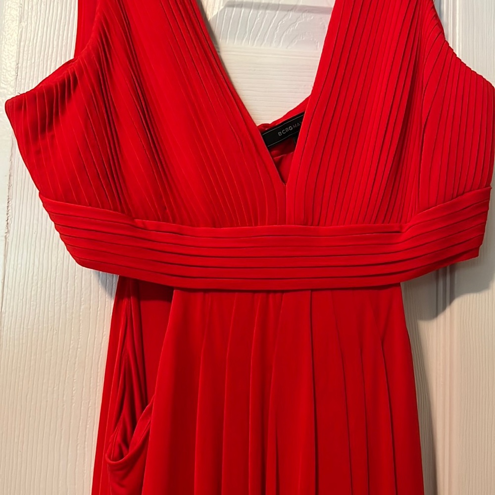 BCBG long red dress